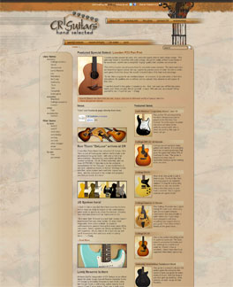 CR Guitars website