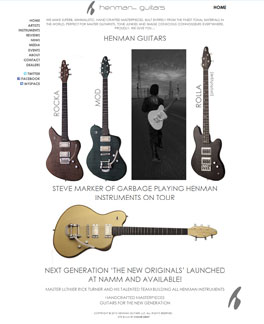 Henman Guitars website